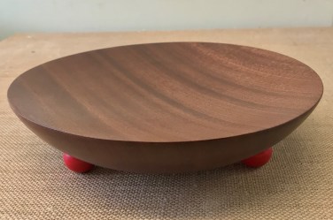 Teak Bowl on round feet